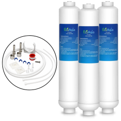 Universal Inline Water Filter with Accessory Kit, 3-Pack