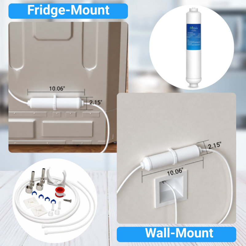 Universal Inline Water Filter with Accessory Kit