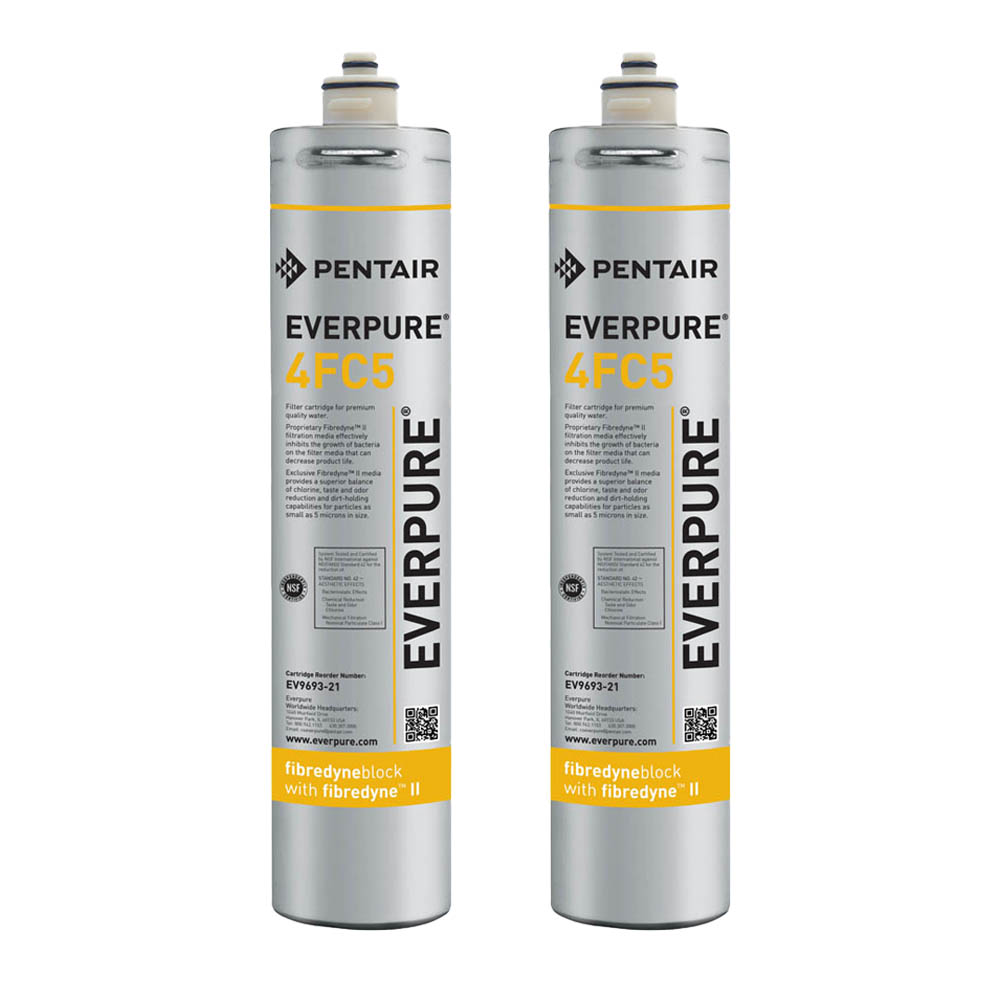 Evepure 4FC5-S Filter Cartridge for Ice/Coffee/Tea Systems, 2-pack