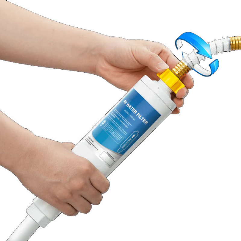 Flexible Water Filter With Hose Protector - AQUACREST CWS