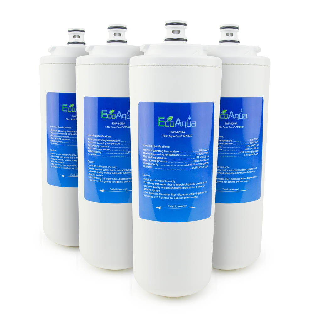 EcoAqua Replacement for Aqua-Pure® AP5527, 4-Pack