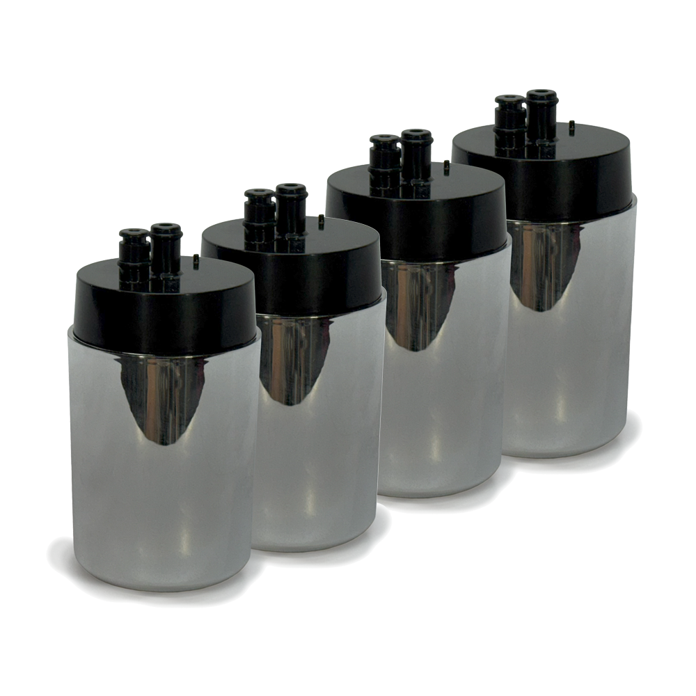 EcoAqua Replacement for Brita® Faucet Water Filter - Chrome - 4-Pack