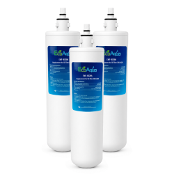 EcoAqua Replacement for GE® GXULQR Undersink Water Filter, 3-Pack