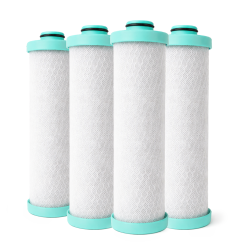 Replacement Water Filter  (FRE-10-GN) for Built-In RV Water Filtration Sytems, 4-Pack