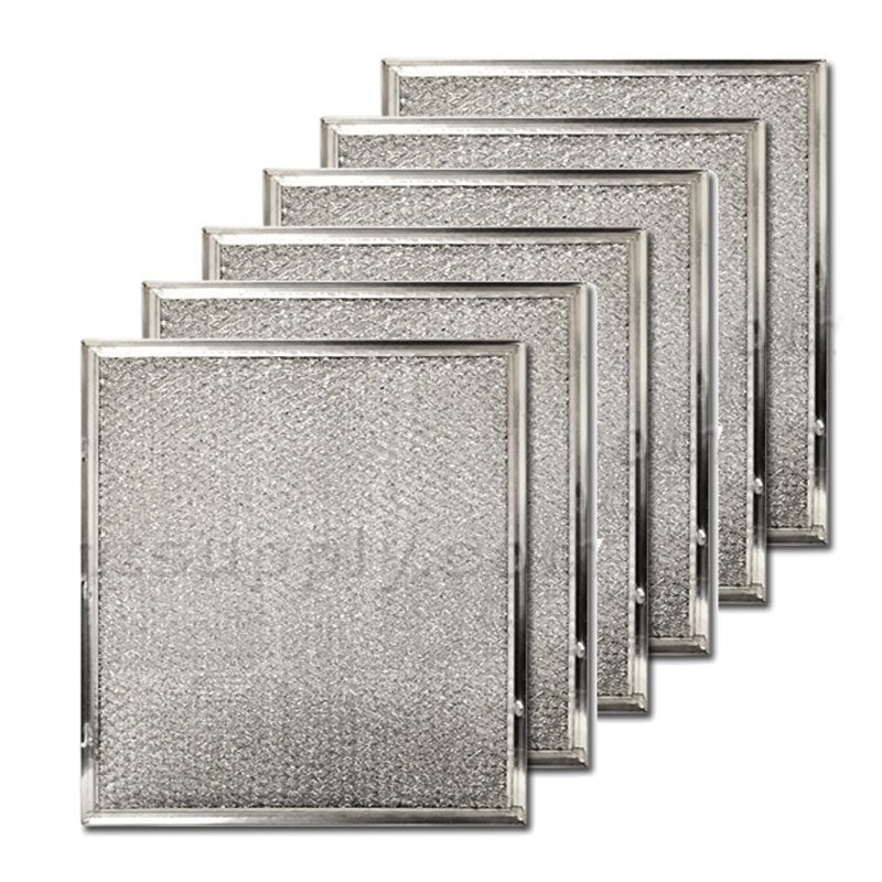 Aluminum Range Hood Filter 11-3/4 x 12-7/8" x 3/32", 6-Pack