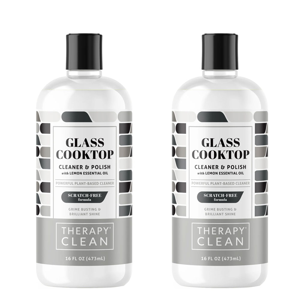 Therapy All Natural, Heavy Duty Glass Cooktop Cleaner, 2-Pack