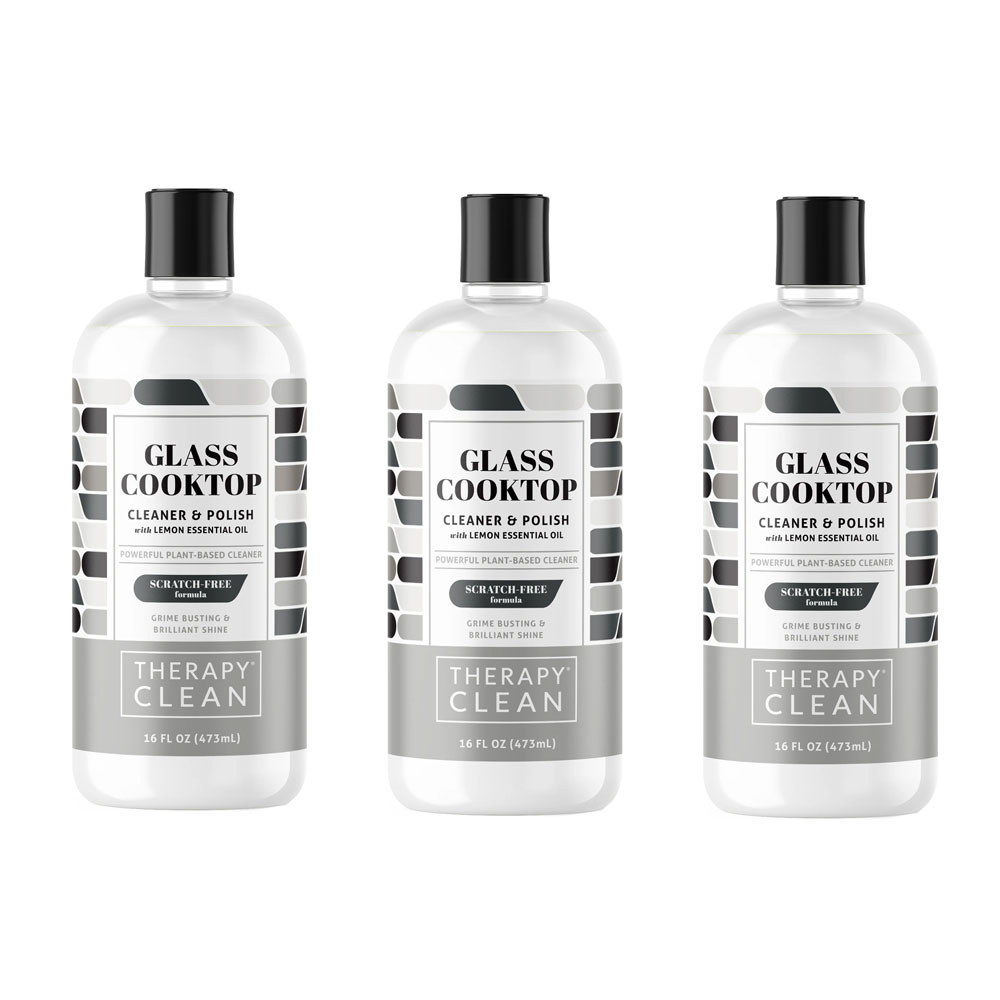 Therapy All Natural, Heavy Duty Glass Cooktop Cleaner, 3-Pack