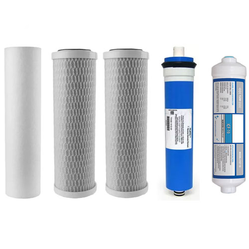 Filter Set With Membrane for Standard 50 GPD RO System With 1/4