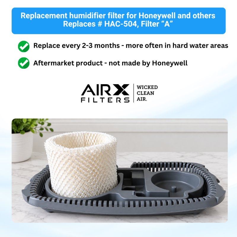 Replacement Filter Wick for Honeywell Portable Humidifiers - HAC-504, WF2 2-Pack
