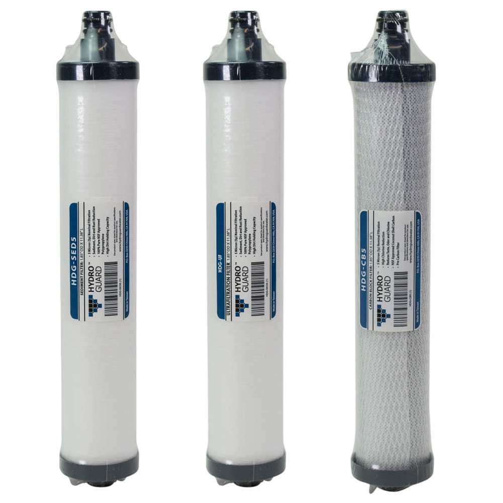 Replacement Filter Set for Hydroguard 3-Stage Systems - Ultrafiltration