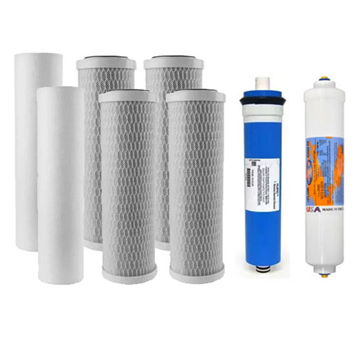 Hydronix 5-Stage RO Yearly Filter Kit W/Membrane