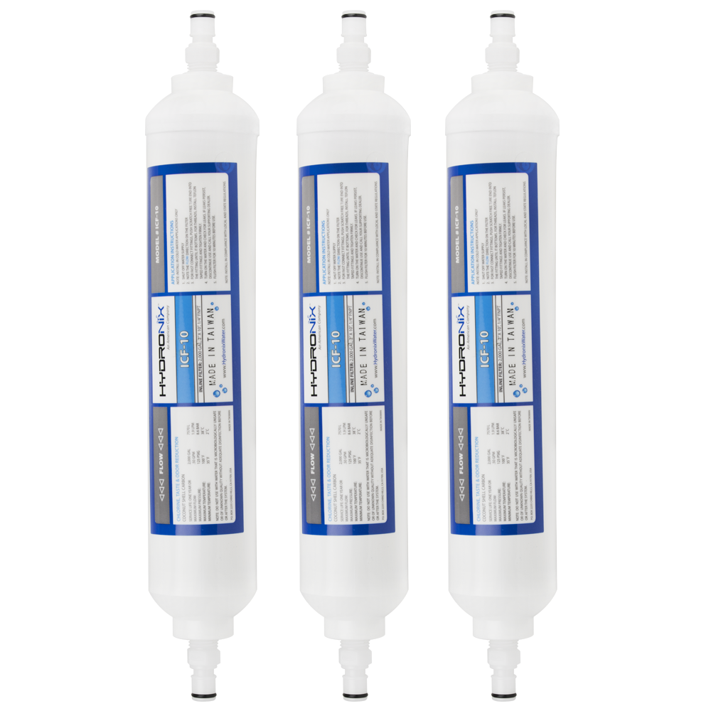 Hydronix ICF10GXRTQR Inline Water Filters
