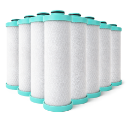 Replacement Water Filter  (FRE-10-GN) for Built-In RV Water Filtration Sytems, 8-Pack