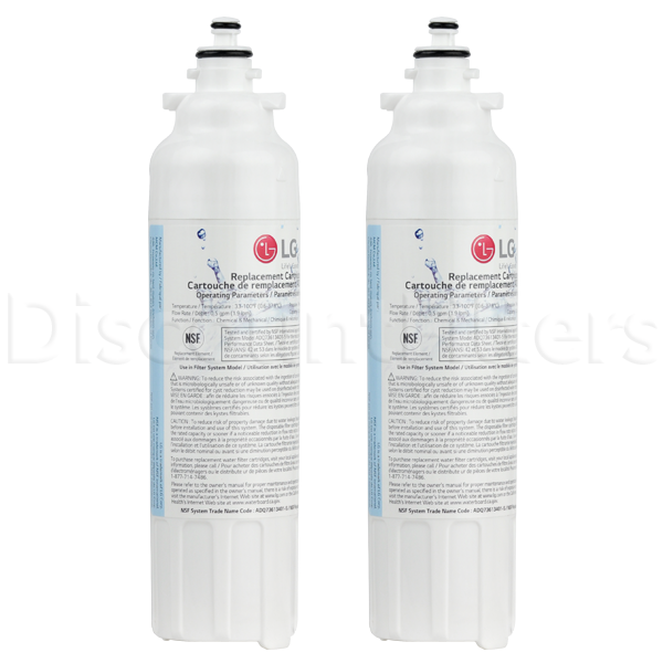 LG Refrigerator Water Filter (ADQ73613401, LT800P), 2-Pack