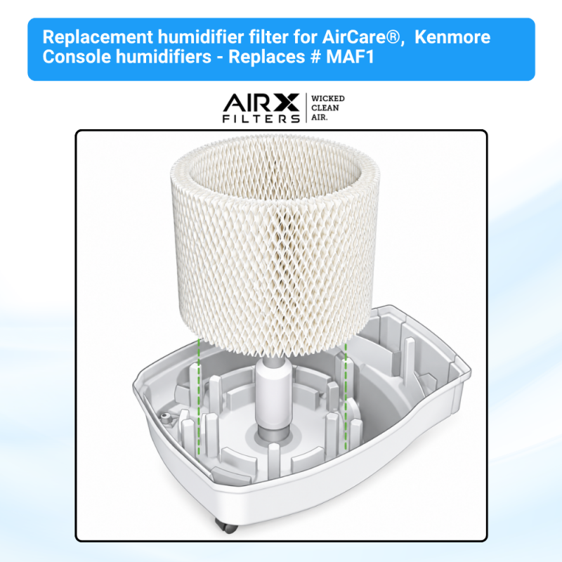 Replacement Filter Wick for Kenmore/Essick MoistAIR Portable Humidifiers- 14906 / MAF-1, 6-Pack