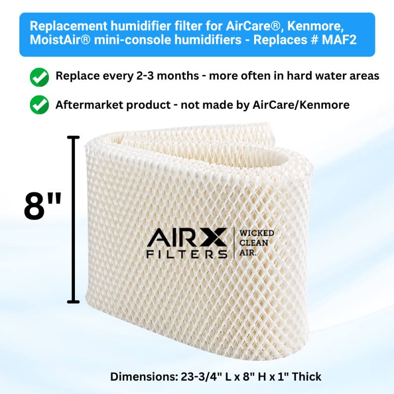 Replacement Filter Wick for Kenmore/Essick MoistAIR Portable Humidifiers- 15508 / MAF-2, 4-Pack