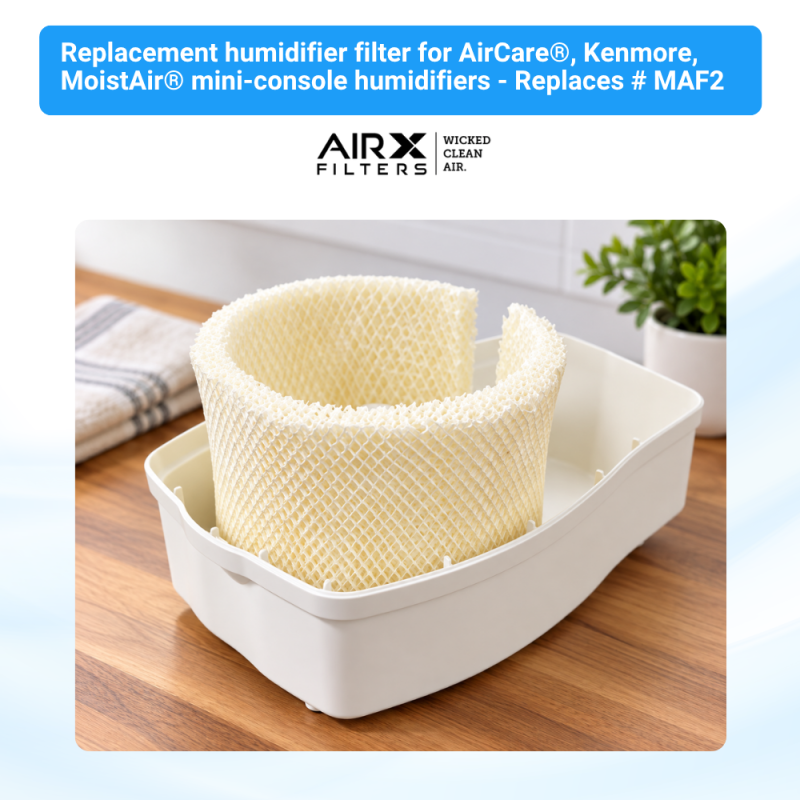 Replacement Filter Wick for Kenmore/Essick MoistAIR Portable Humidifiers- 15508 / MAF-2, 4-Pack