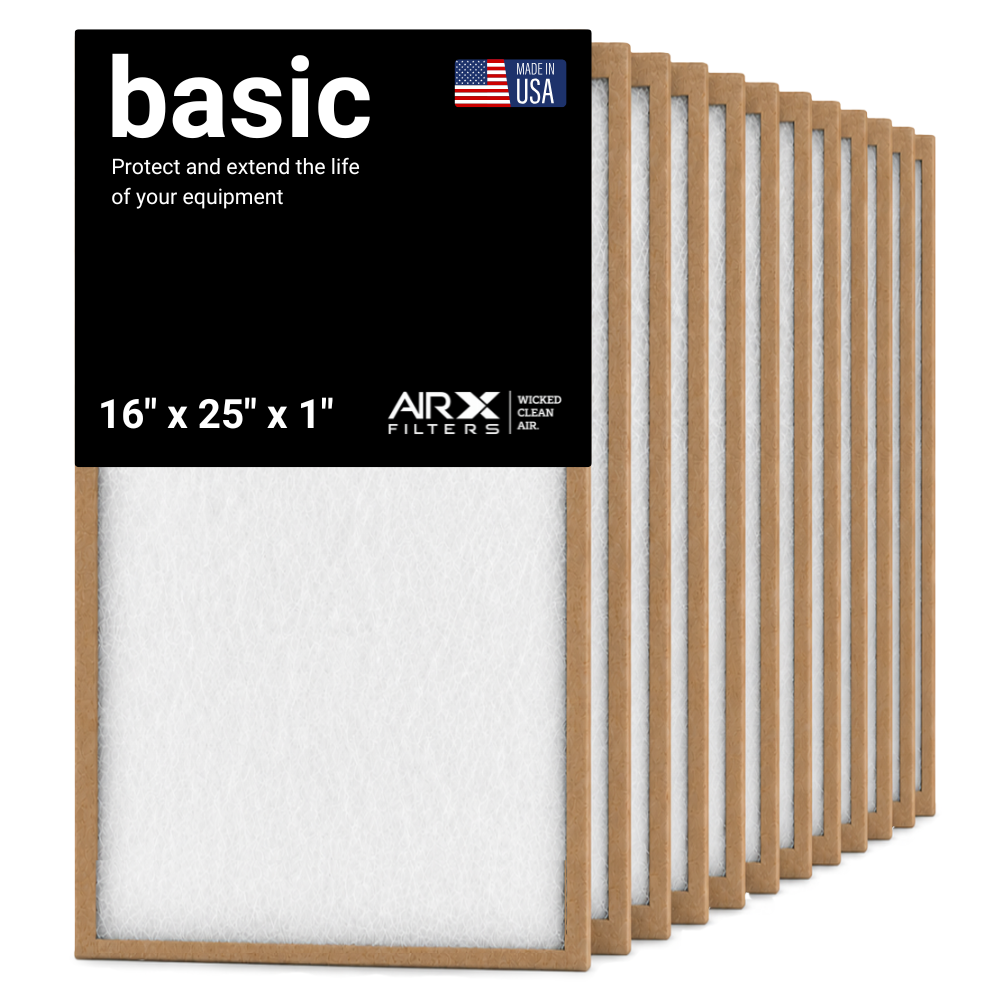 16x25x1 AIRx DUST Air Filter, 12-Pack