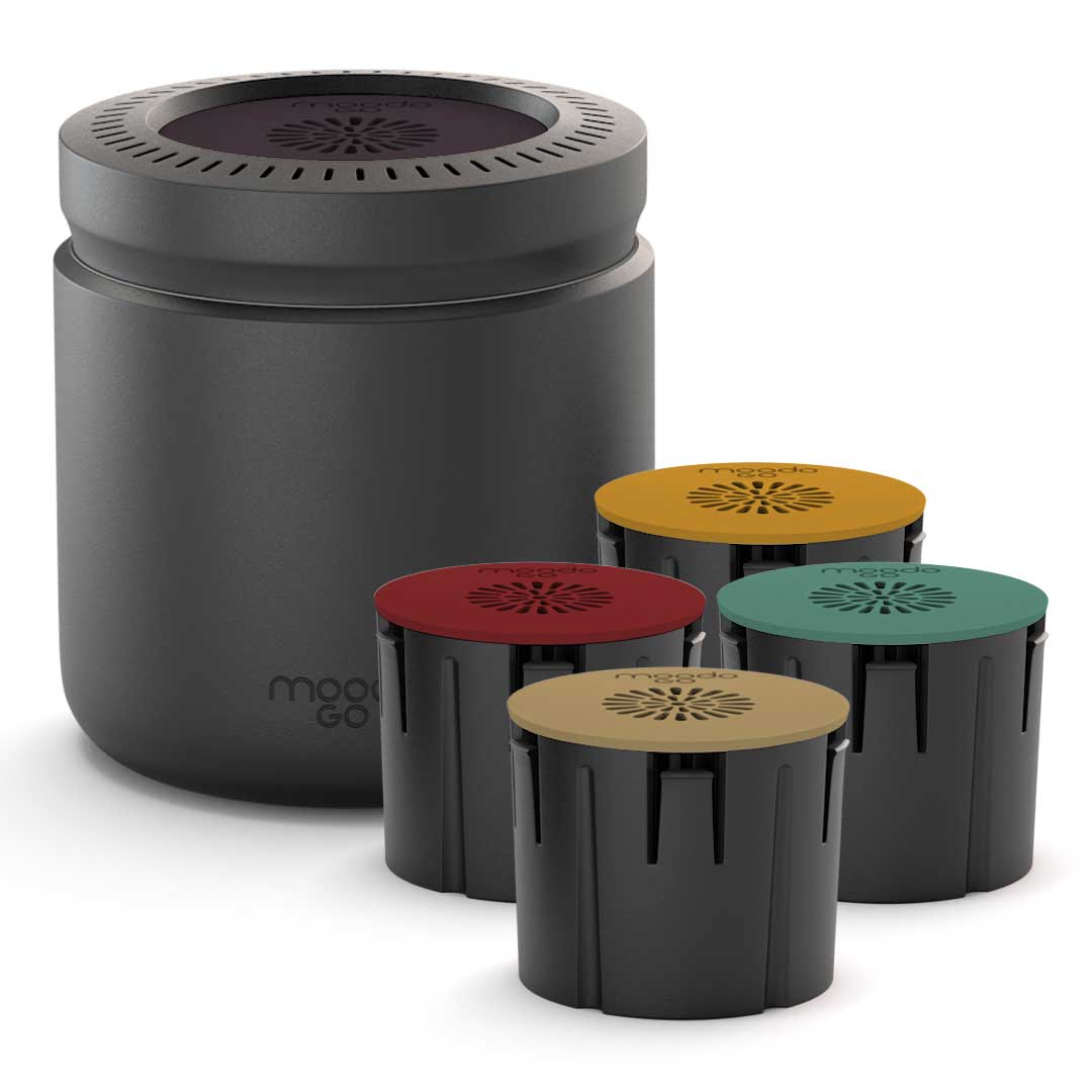 Moodo Go Portable Aroma Diffuser, with Scent Capsules