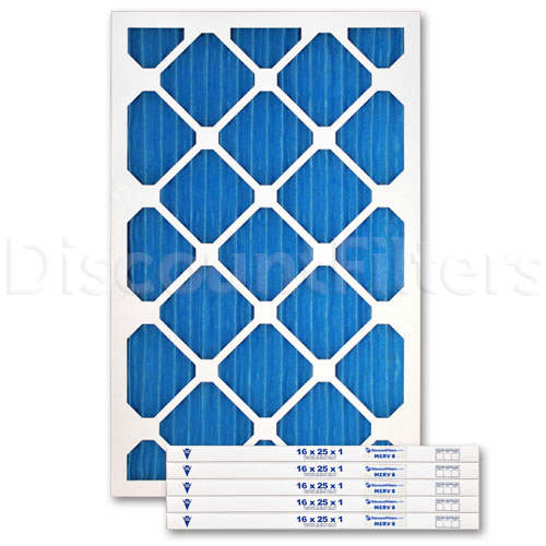 16" X 25" X 1" MERV 8 Blue Pleated Filter