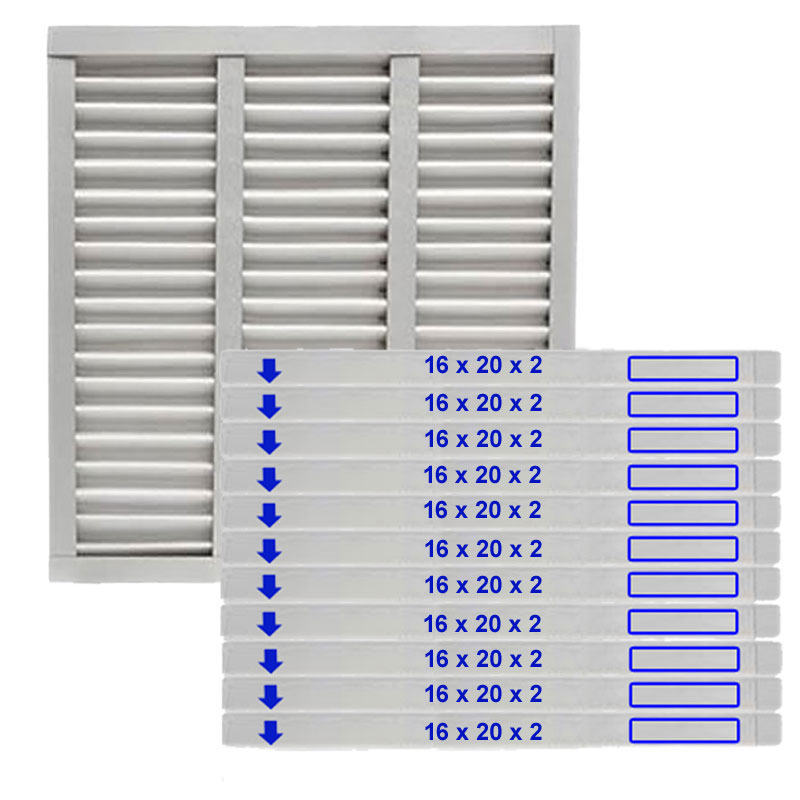 16x20x2 NOVAPleat Air Filter - MERV 8, 12-Pack