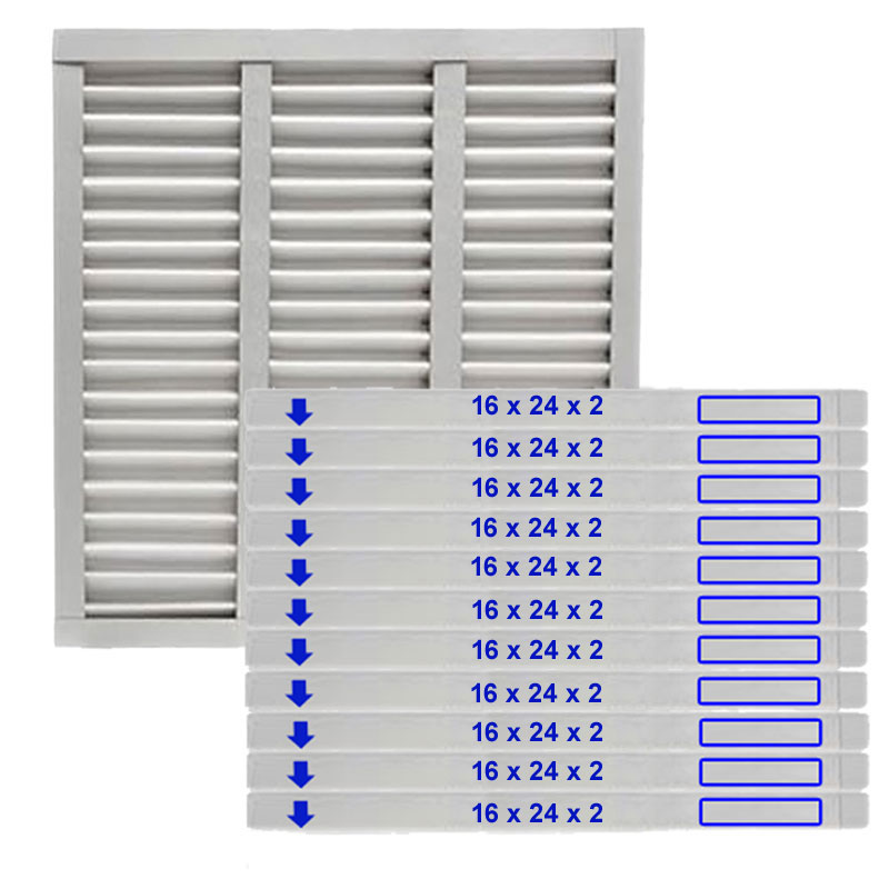 16x24x2 NOVAPleat Air Filter - MERV 8, 12-Pack