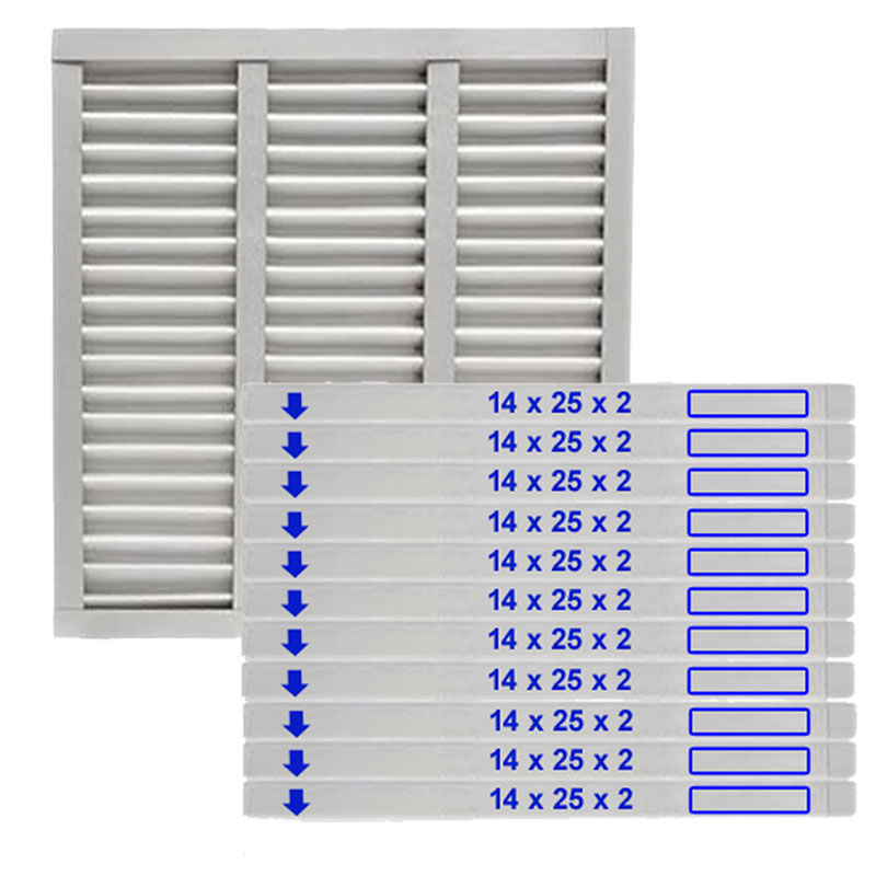 14x25x2 NOVAPleat Air Filter - MERV 8, 12-Pack