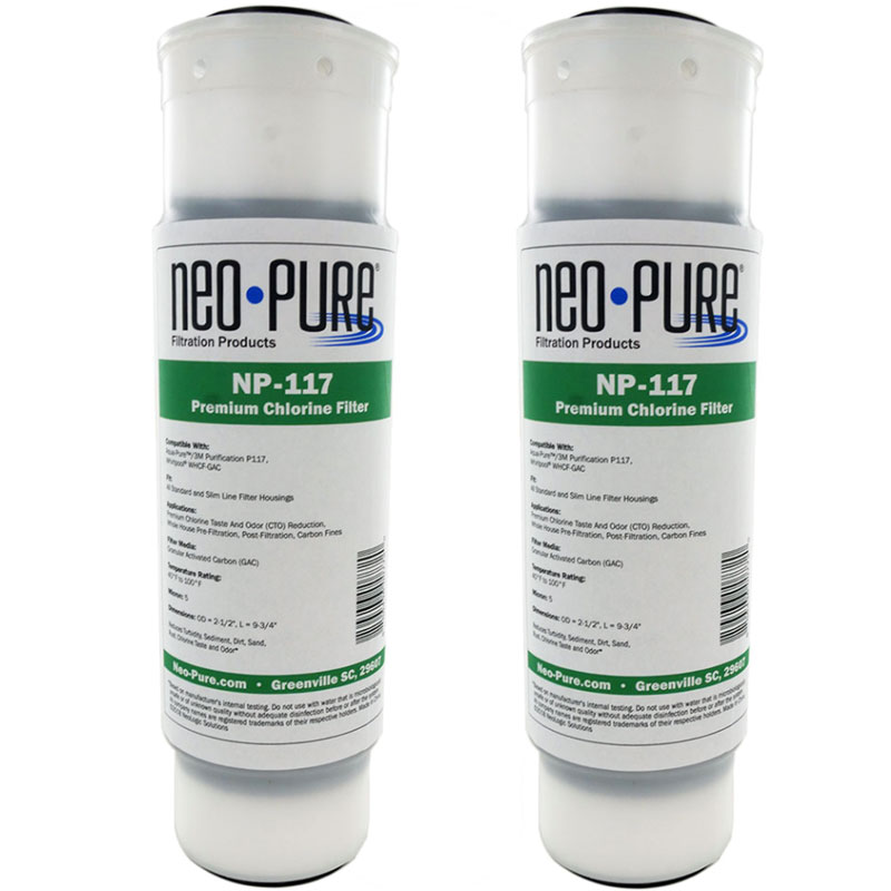 Neo-Pure NP-117 Aqua-Pure Compatible Water Filter AP117, 2-Pack