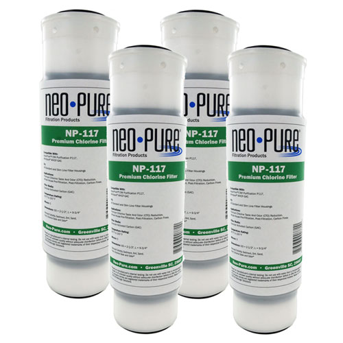 Neo-Pure NP-117 Aqua-Pure Compatible Water Filter AP117, 4-Pack