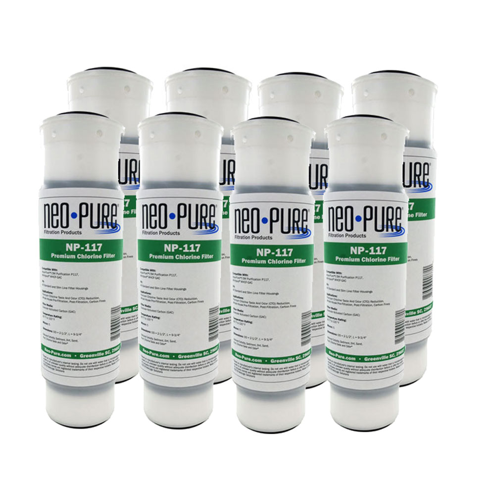 Neo-Pure NP-117 Aqua-Pure Compatible Water Filter AP117, 8-Pack