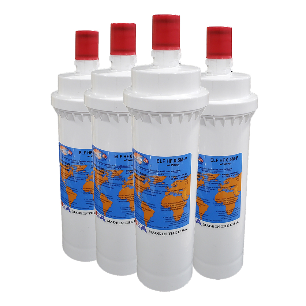 Replacement for 3M® HF20-S/HF20-MS/HF25-S Water Filter, 4-Pack