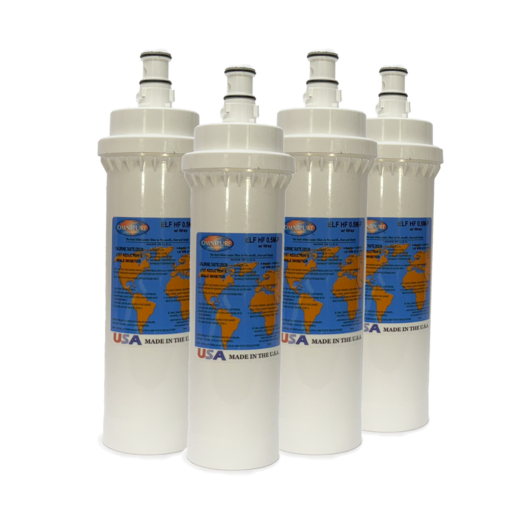 Replacement for 3M® HF20-S/HF20-MS/HF25-S Water Filter, 4-Pack