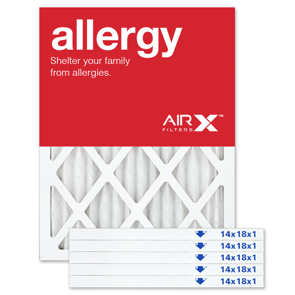 14x18x1 AIRx ALLERGY Air Filter - MERV 11, 6-Pack