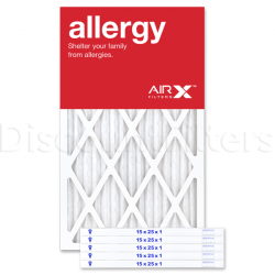 15x25x1 AIRx ALLERGY Air Filter - MERV 11
