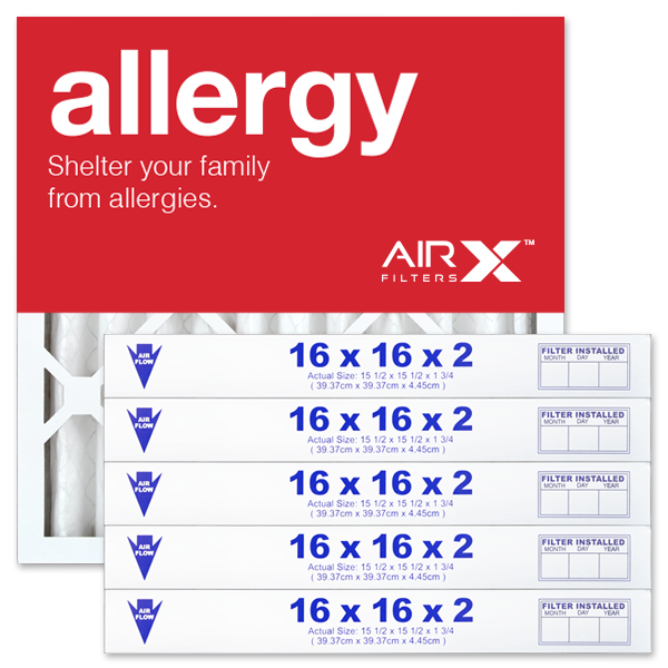 16x16x2 AIRx ALLERGY Air Filter - MERV 11