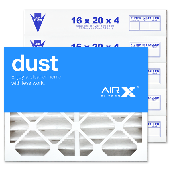 16x20x4 AIRx DUST Air Filter - MERV 8 2-Pack