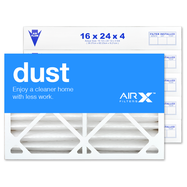 16x24x4 AIRx DUST Air Filter - MERV 8