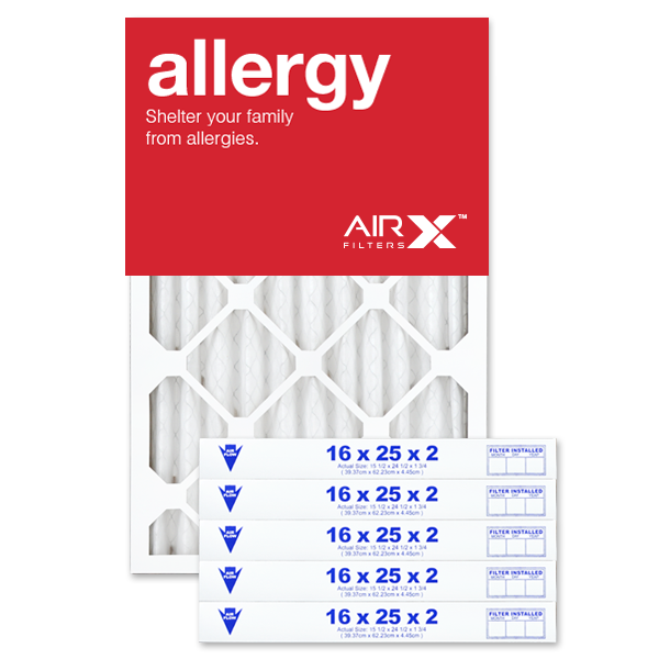 16x25x2 AIRx ALLERGY Air Filter - MERV 11