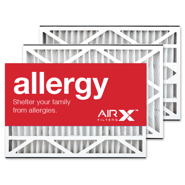 16x25x3 AIRx ALLERGY Replacement for Lennox X0581  Air Filter -  MERV 11, 3-Pack