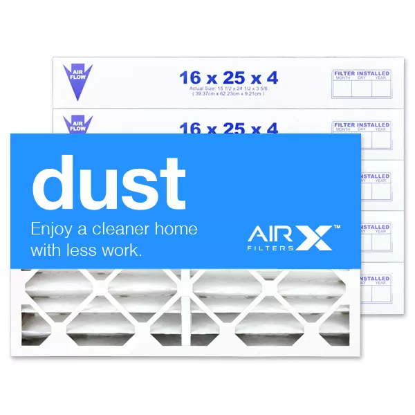 16x25x4 AIRx DUST Air Filter - MERV 8 2-Pack