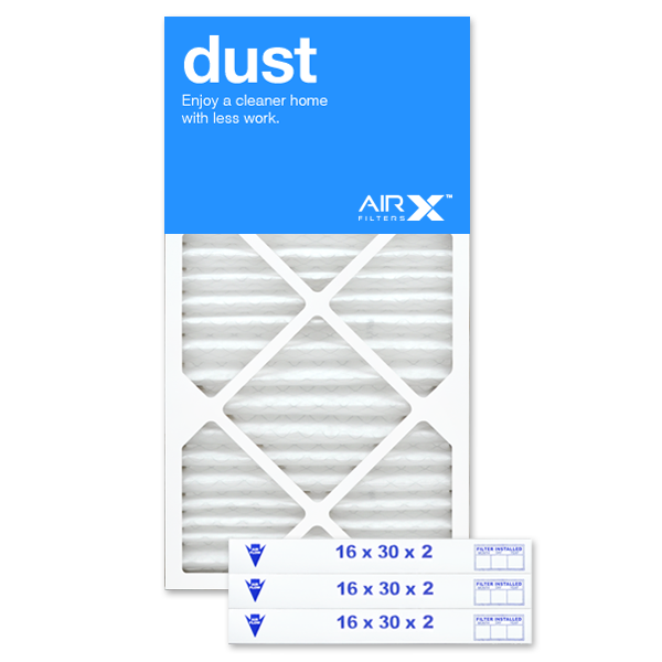 16x30x2 AIRx DUST Air Filter - MERV 8