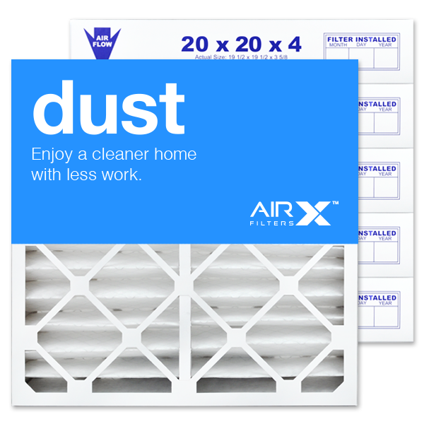 20x20x4 MERV 8 AC Furnace 4 Inch Air Filter - 6 PACK 