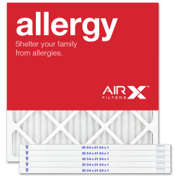 21x21x1 AIRx ALLERGY Air Filter - MERV 11, 6-Pack