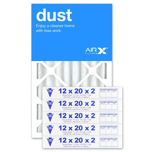 12x20x2 AIRx DUST Air Filter - MERV 8