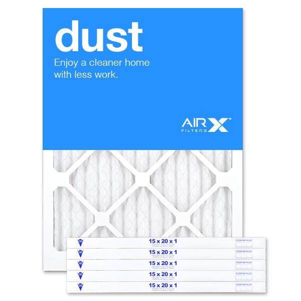 15x20x1 AIRx DUST Air Filter - MERV 8, 6-Pack