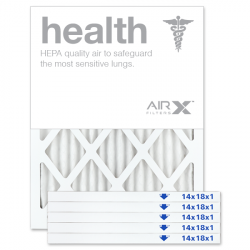 14x18x1 AIRx HEALTH Air Filter - MERV 13, 6 Pack