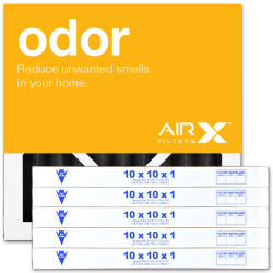 10x10x1 AIRx ODOR Air Filter - Carbon, 6-Pack