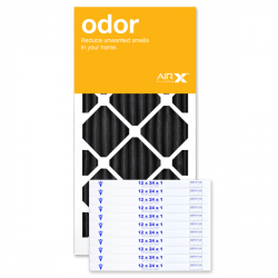 12x24x1 AIRx ODOR Air Filter - Carbon, 12-Pack