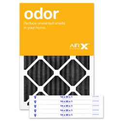 14x20x1 AIRx ODOR Air Filter -  Carbon, 6-Pack