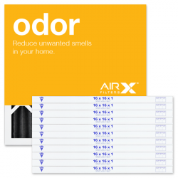 16x16x1 AIRx ODOR Air Filter - Carbon, 12-Pack
